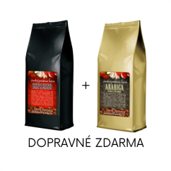 1kg ARABICA + 1kg ESPRESSO - dopravné zdarma