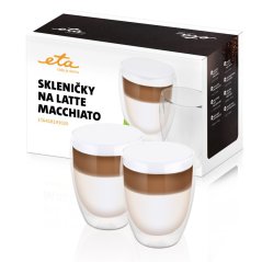 Sklenice Eta latte macchiato 350 ml - 2 ks