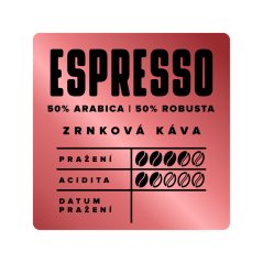 ESPRESSO 50% Arabica 50% Robusta