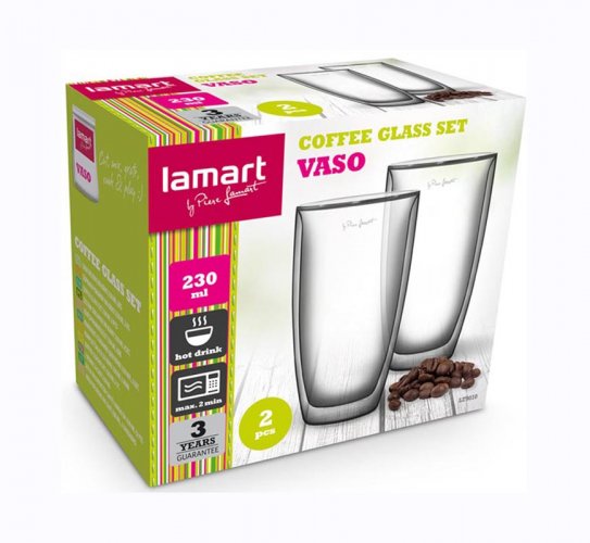 Sklenice Lamart coffee 230 ml - 2 ks