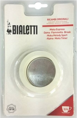 Bialetti těsnění + filtr MOKA (3-4 šálky, 150-200 ml)