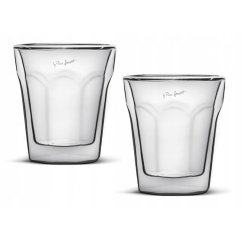 Sklenice Lamart cappuccino hranaté 280 ml - 2 ks