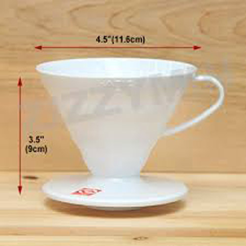 Dripper Hario V60-02 plastový červený