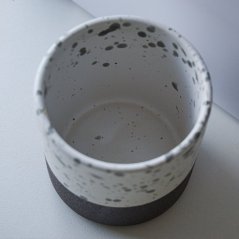 Keramický hrnček Beton - dark