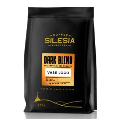 DARK BLEND - zrnková káva 250 g v sáčku s etiketou firmy