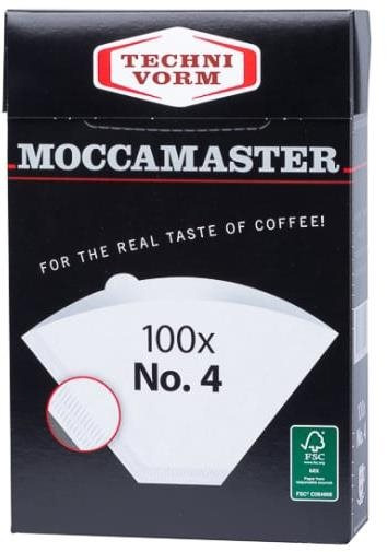 Moccamaster papierové filtre č. 4 (100 ks)
