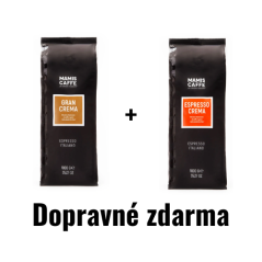 1 kg Espresso Crema + 1 kg Gran Crema (Mami's Caffé) - dopravné zdarma