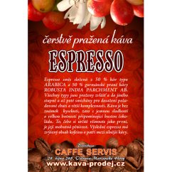 ESPRESSO 500 g zrno 50% Arabica 50% Robusta