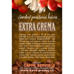 EXTRA CREMA 500g zrno 80% Arabica 20% Robusta