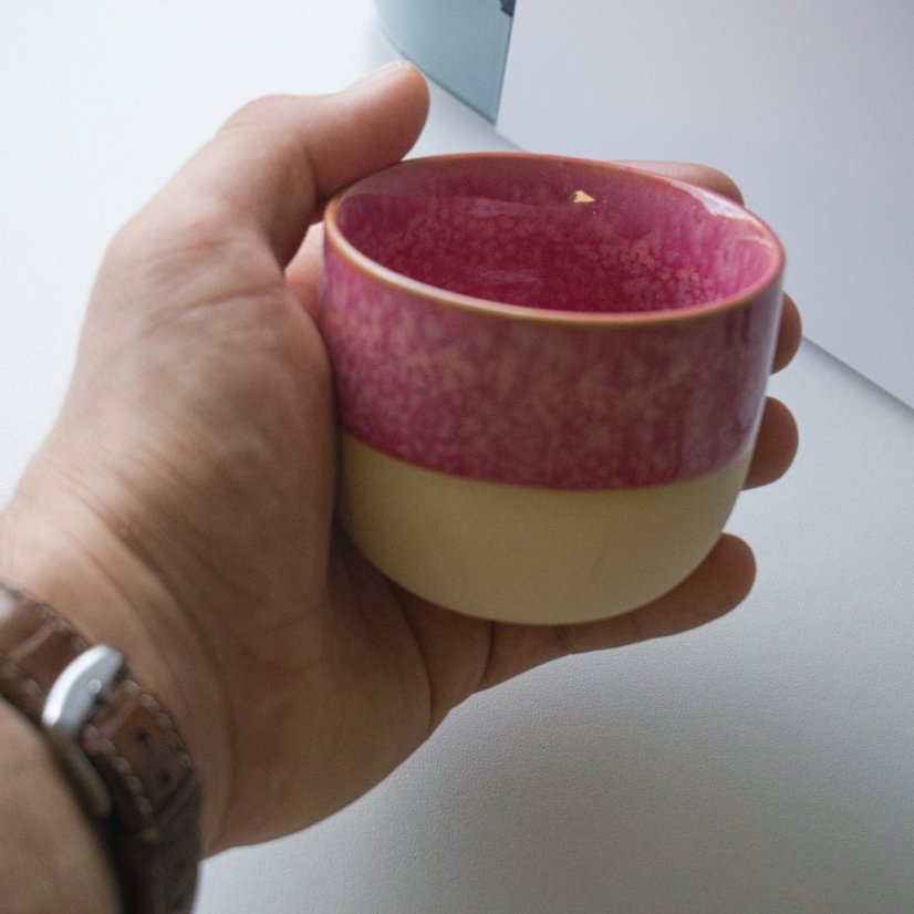 Keramický hrnček Nude - růžová