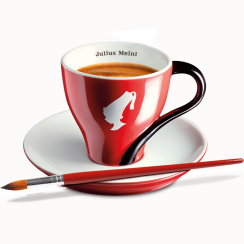 Porcelánový šálek Julius Meinl espresso RED
