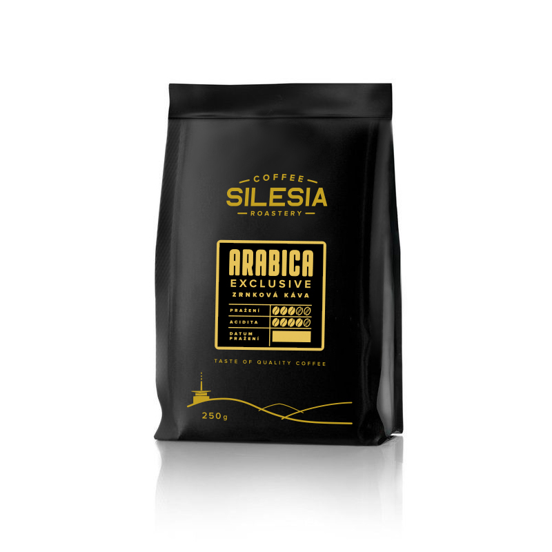 ARABICA 100% exclusive - Varianta: Zrnková káva, Velikost balení: 250 g