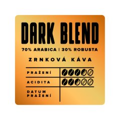 DARK BLEND 70% Arabica 30% Robusta
