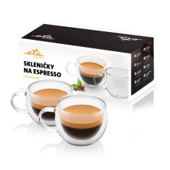 Šálky Eta espresso s ouškem 80 ml - 2 ks