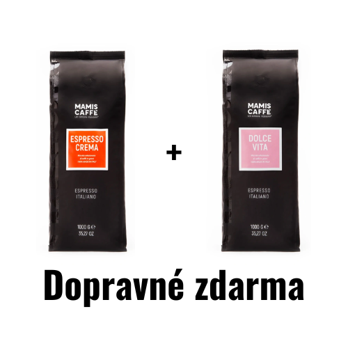 1 kg Espresso Crema + 1 kg Dolce Vita (Mami's Caffé) - dopravné zdarma