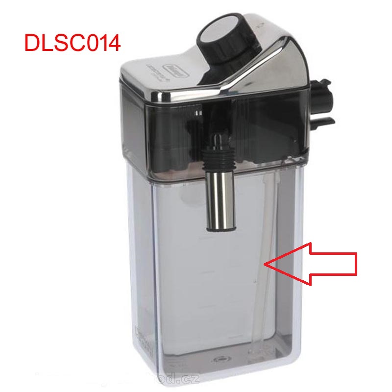 Trubička silikonová (s obručí) do mlékovky DeLonghi ECAM