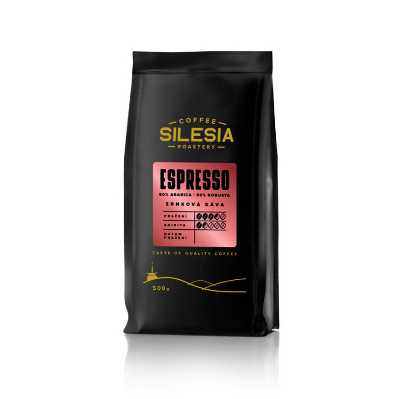 ESPRESSO 50% Arabica 50% Robusta - Varianta: Zrnková káva, Velikost balení: 500 g