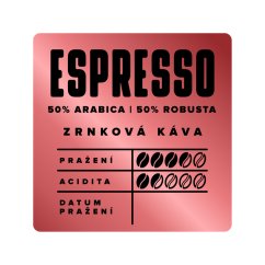 ESPRESSO 50% Arabica 50% Robusta