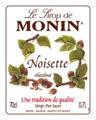 Sirup MONIN Hazelnut- lískový oříšek 0,25 l