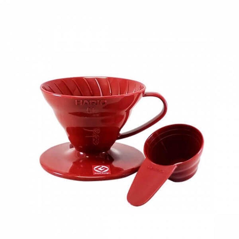 Dripper Hario V60-01 plastový červený