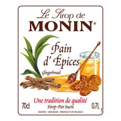 Sirup MONIN Gingerbread - perník 0,25 l
