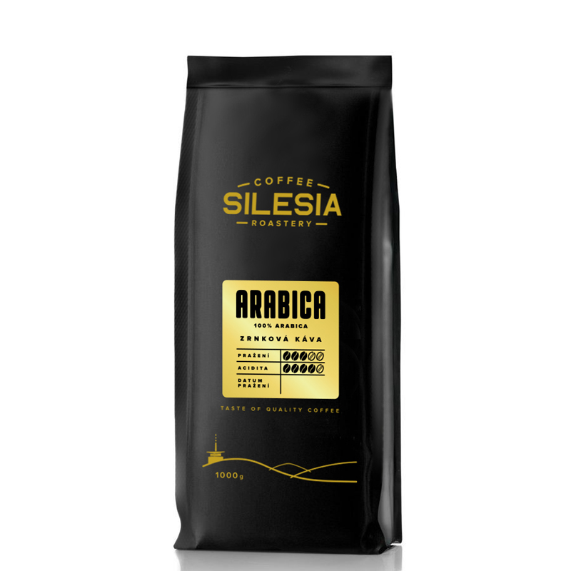 ARABICA 100% - Varianta: Zrnková káva, Velikost balení: 1 kg