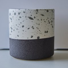 Keramický hrnček Beton - dark