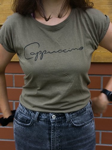 Dámske tričko - Espresso - Velikost: L