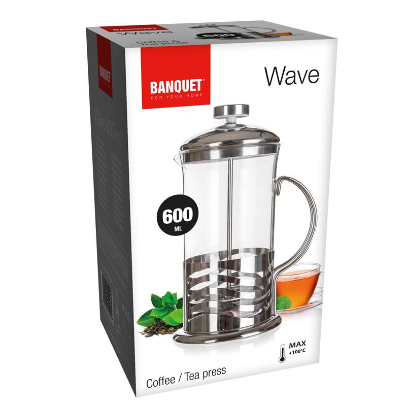 Banquet WAVE french press 0,6 litru