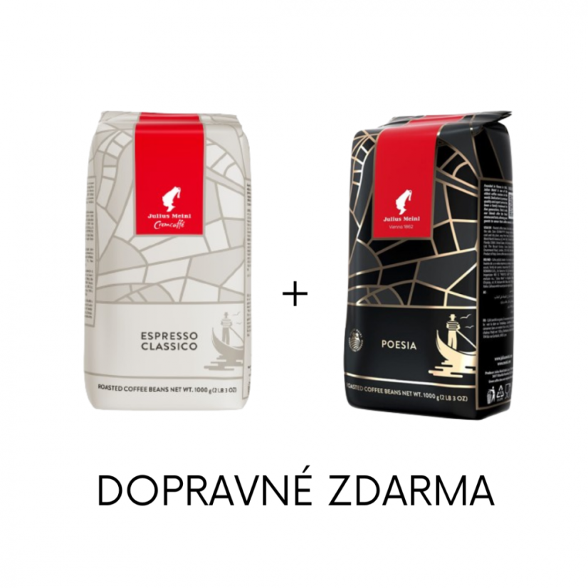 1kg Espresso Classico + 1kg Poesia (Julius Meinl) - dopravné zdarma