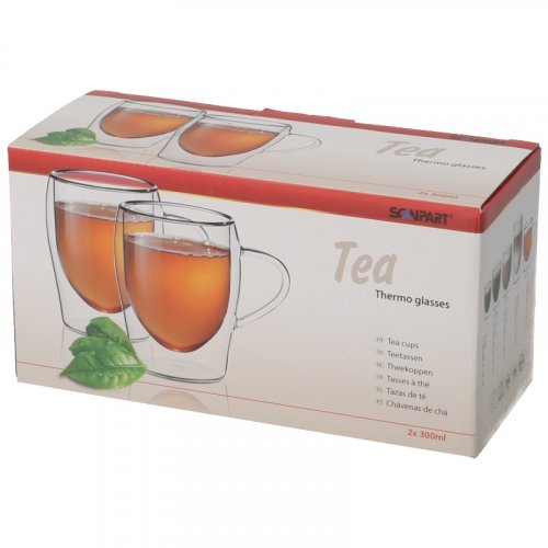 Sklenice ScanPart tea s ouškem 300 ml - 2 ks
