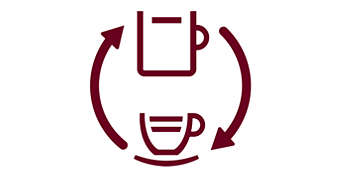 Espresso a klasická káva díky jedinečné funkci CoffeeSwitch