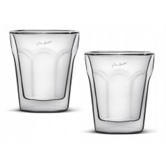 Sklenice Lamart cappuccino hranaté 280 ml - 2 ks