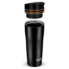 Nerezový termohrnček Lamart 360 ml čierno/oranžový