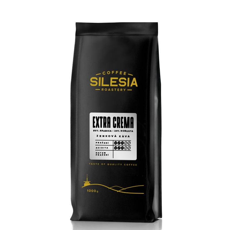 EXTRA CREMA 80% Arabica 20% Robusta - Varianta: Zrnková káva, Veľkosť balenia: 250 g